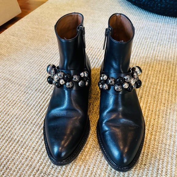 Aquatalia Leather Studded Accent Boots - Picture 1 of 4